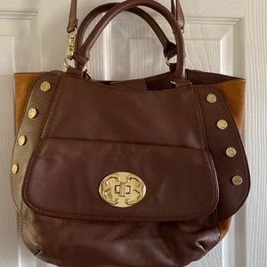 Emma Fox brown leather bag / purse